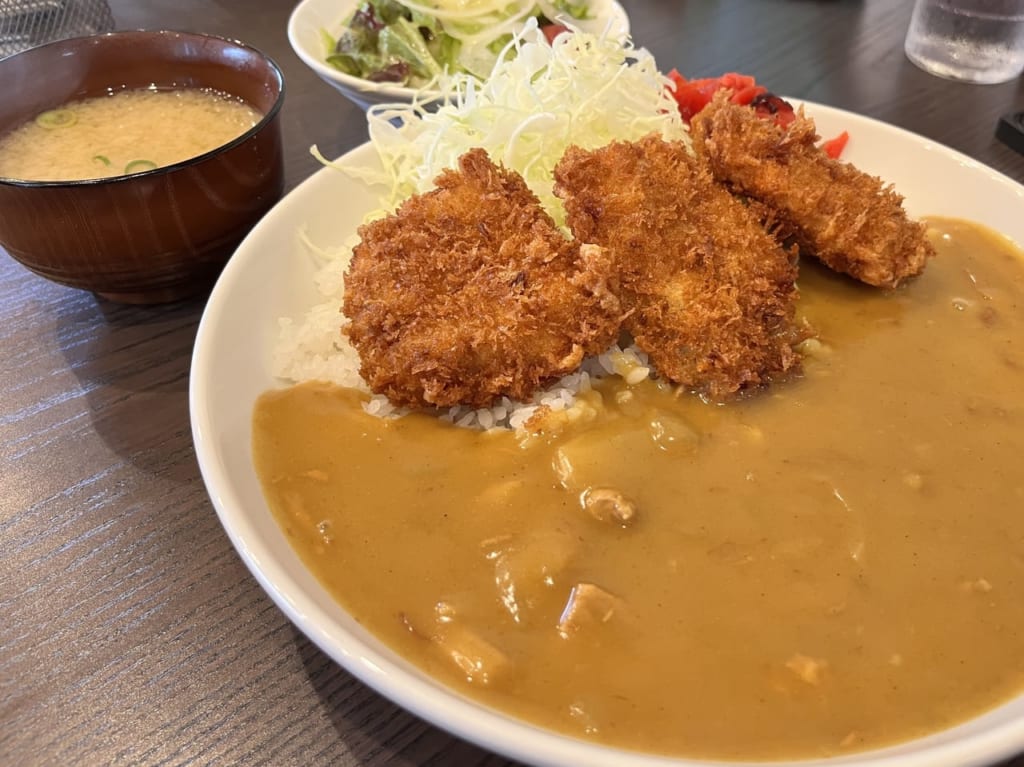 日替わりランチの一口カツカレー