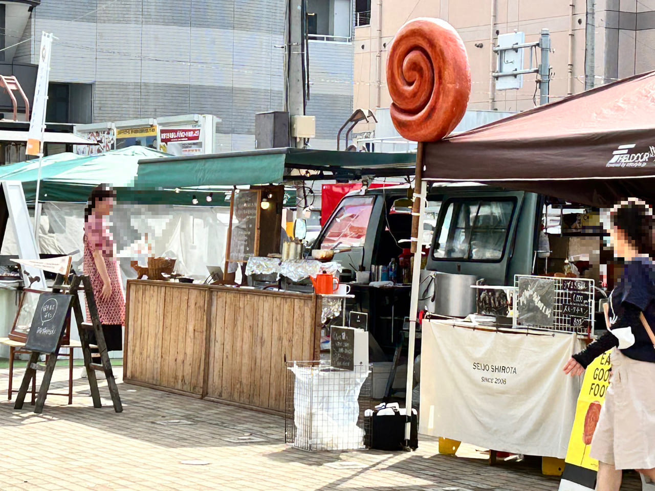 フードが出店されている様子