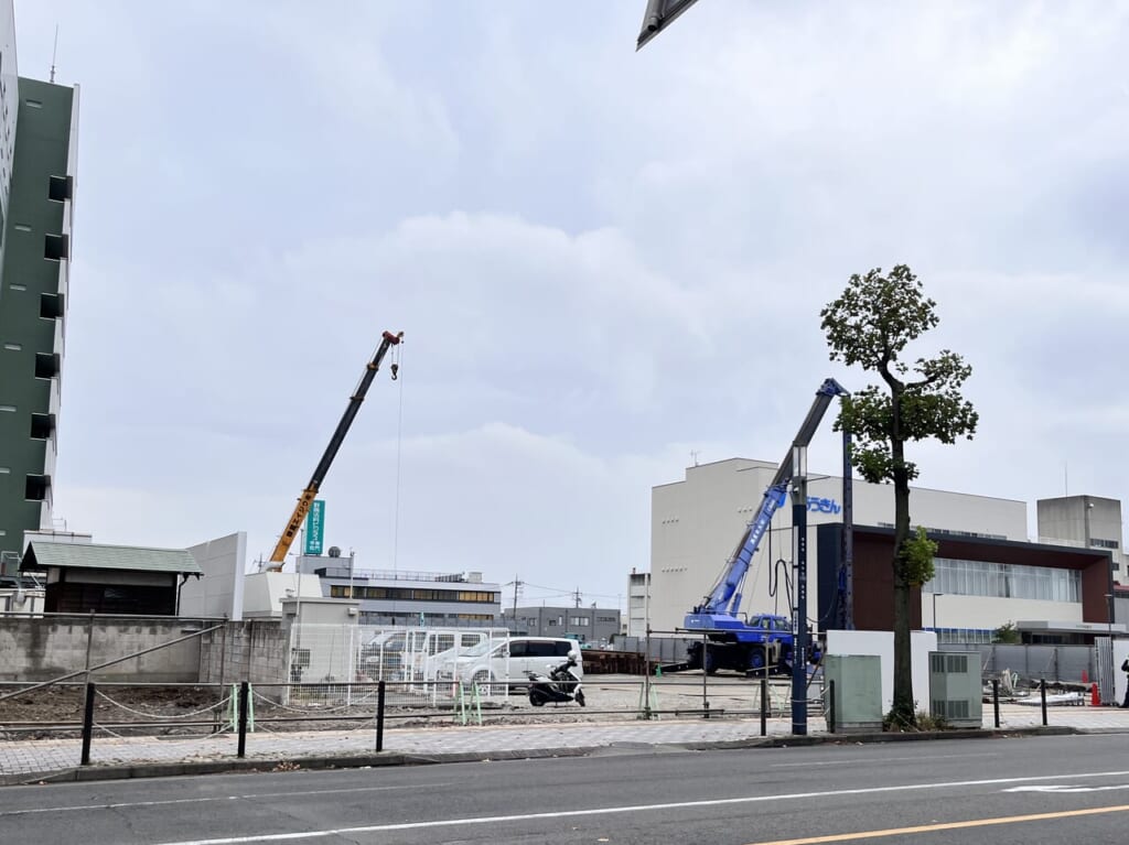 「JOMOスクエア」工事場所の様子