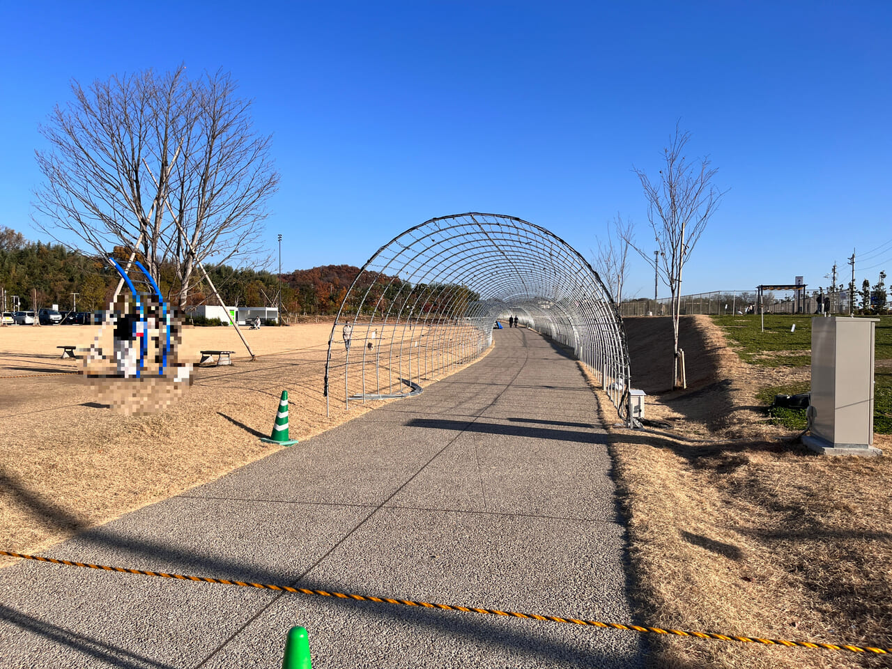 「道の駅まえばし赤城」の遊歩道の様子