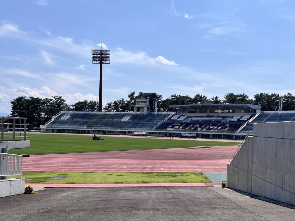 「正田醤油スタジアム群馬」のスタジアムの様子